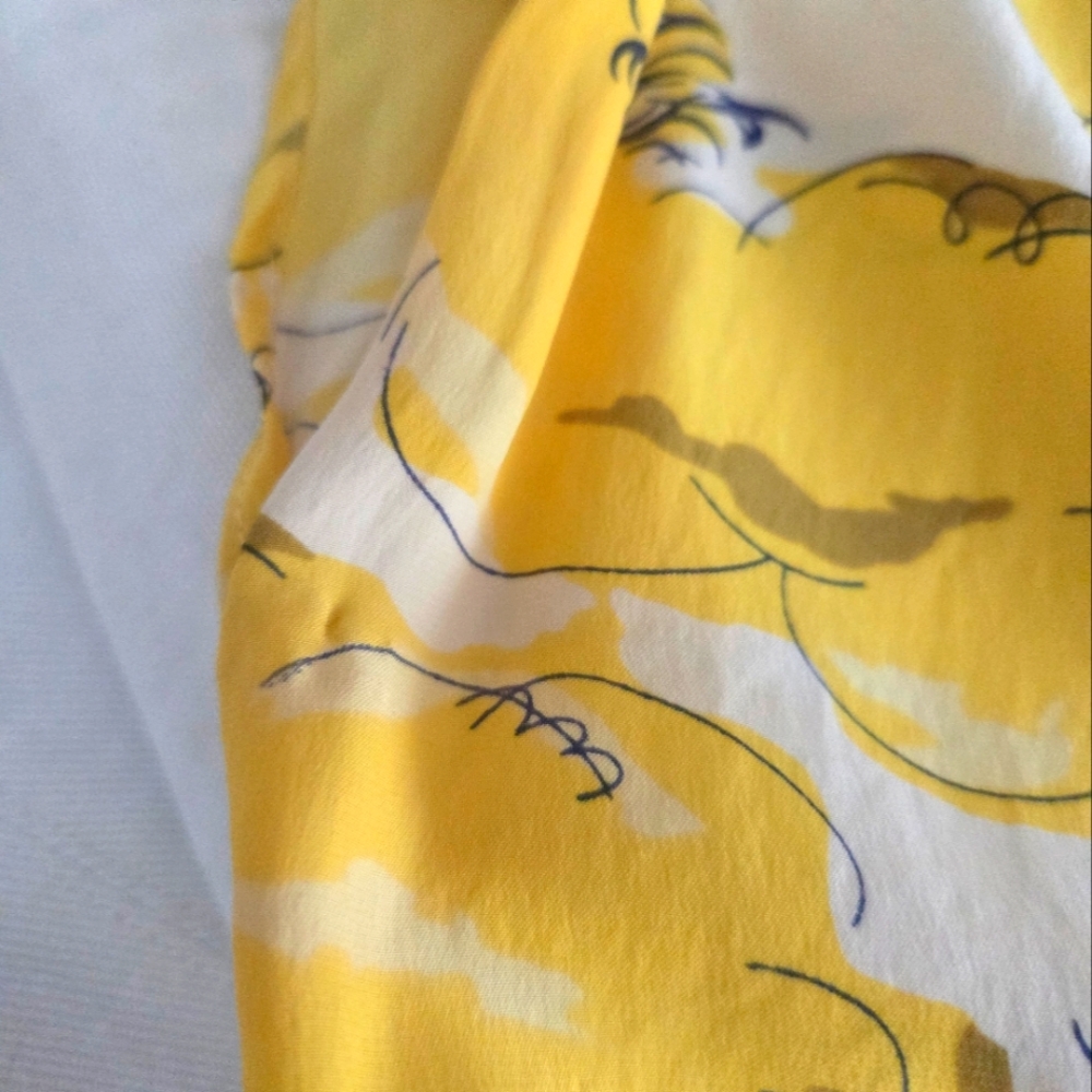 Betsey Johnson | Vintage Patterned Silk Wrap Dress - Picture 13 of 15